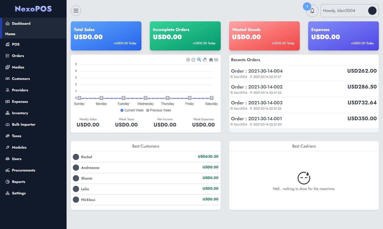Script PHP - Controle de estoque, POS e CRM - NexoPOS 4.x